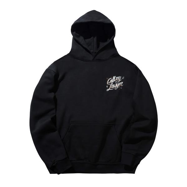 CALL MY LAWYER HOODIE BLACK