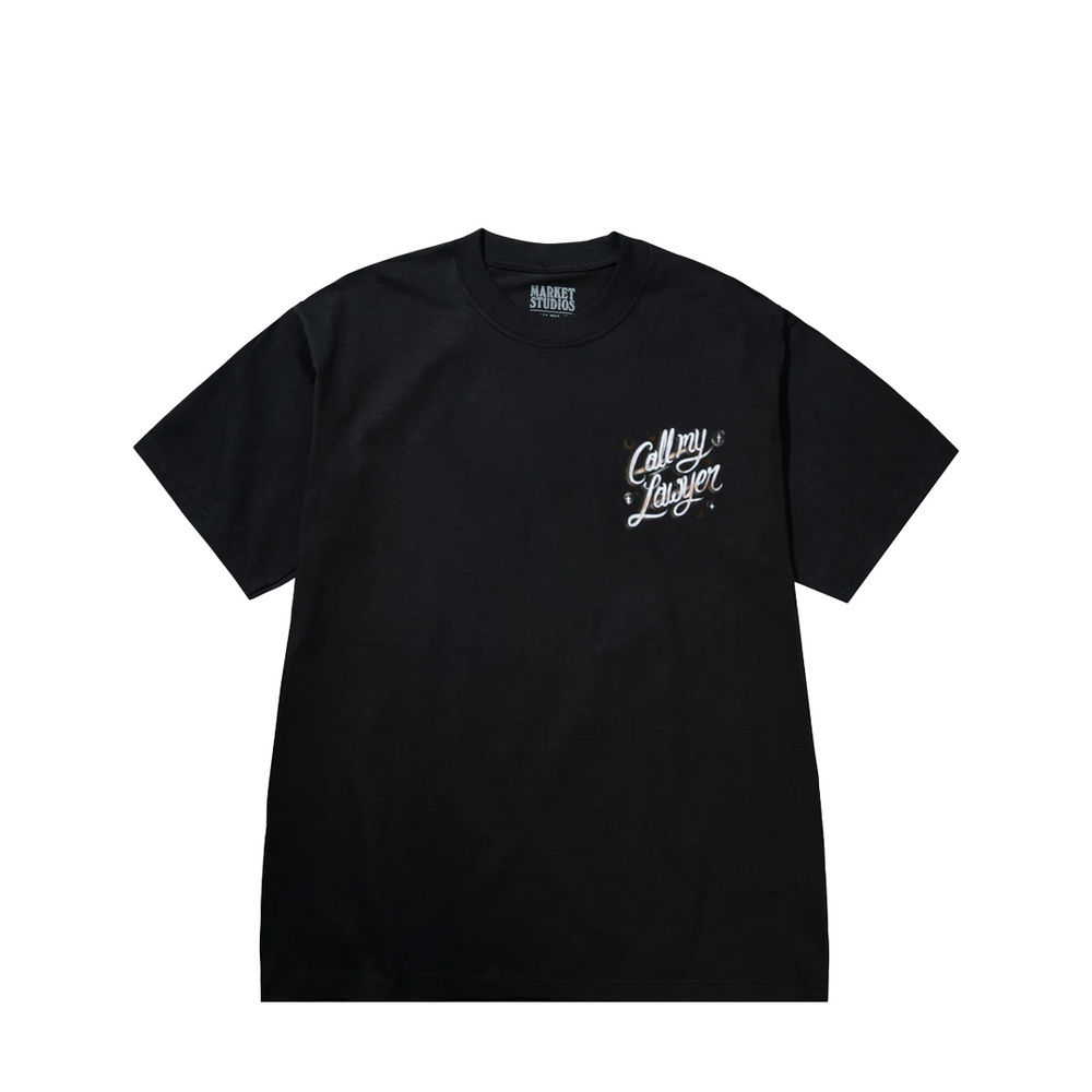 CALL MY LAWYER T-SHIRT WASHED BLACK