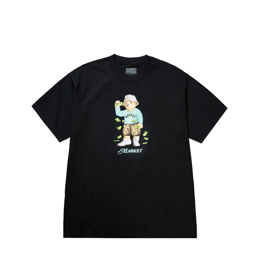 MAKING IT RAIN BEAR T-SHIRT JET BLACK