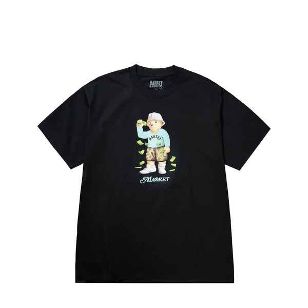 MAKING IT RAIN BEAR T-SHIRT JET BLACK