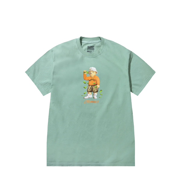 MAKING IT RAIN BEAR T-SHIRT MALACHITE GREEN