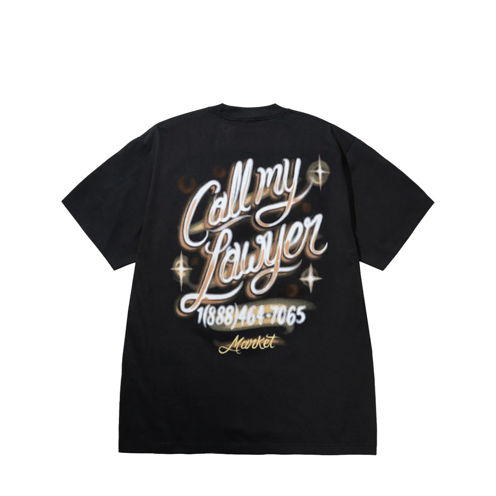 CALL MY LAWYER T-SHIRT WASHED BLACK