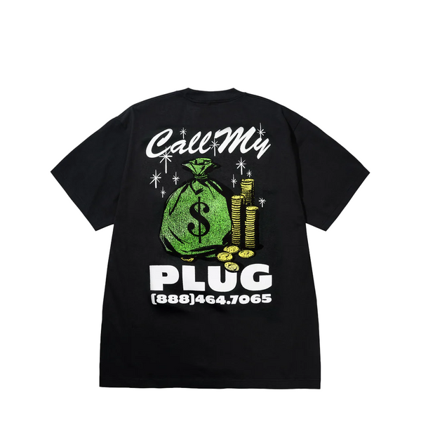 CALL MY PLUG T-SHIRT WASHED BLACK