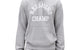 MIDWEIGHT TERRY ARCH LOGO HOODIE HEATHER GREY