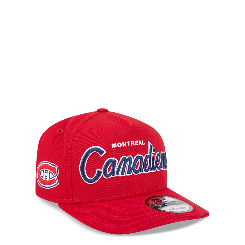 MONTREAL CANADIENS NHL 9FIFTY SCRIPT A-FRAME SNAPBACK