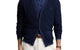 TEXTURED COTTON LINEN V-NECK CARDIGAN