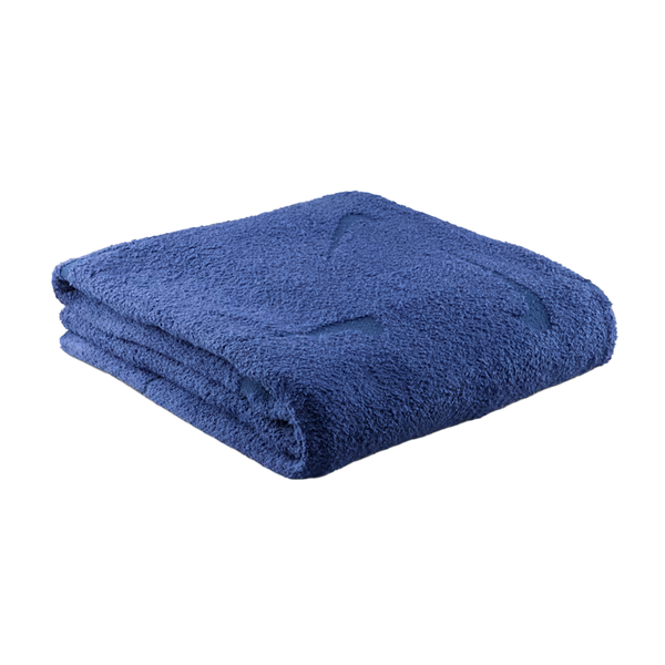 NIKE OFFLINE OVERSIZE BOUCLE KNIT BLANKET MIDNIGHT NAVY