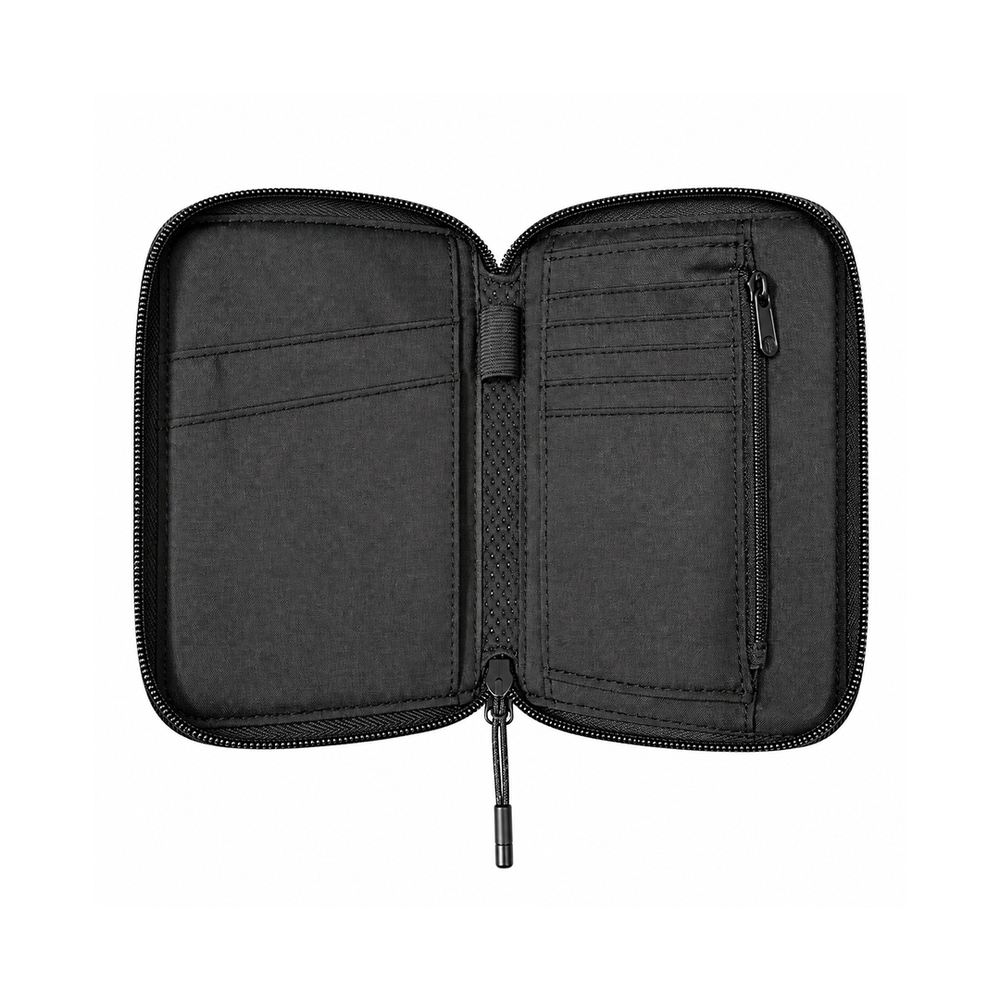 AURA TRAVEL WALLET BLACK