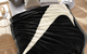 COZY EYELASH KNIT BLANKET BLACK / SAIL