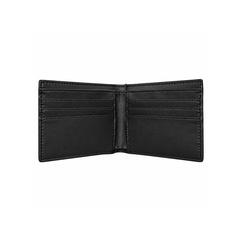 PREMIUM MONOGRAM BIFOLD WALLET BLACK