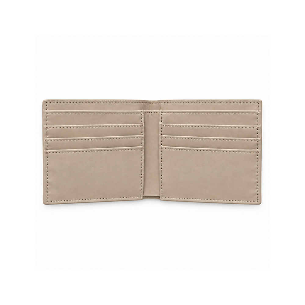PREMIUM MONOGRAM BIFOLD WALLET CREAM