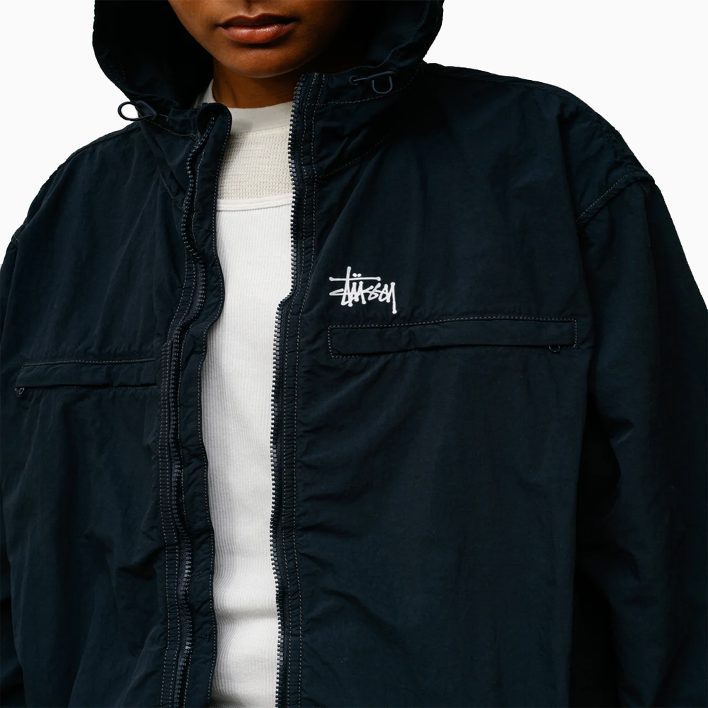 LIGHTWEIGHT HOODED JACKET NAVY