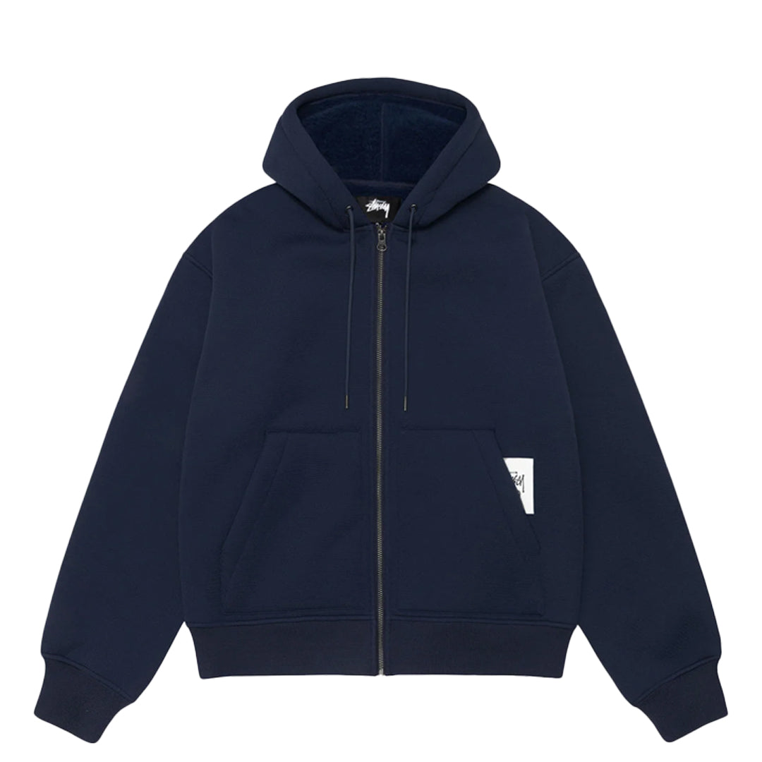 BONDED SHERPA LINED HOODIE BLUE – NRML