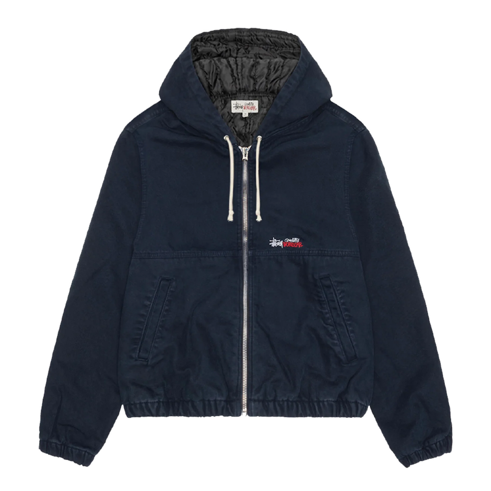 WORK JACKET INSULATED CANVAS NAVY