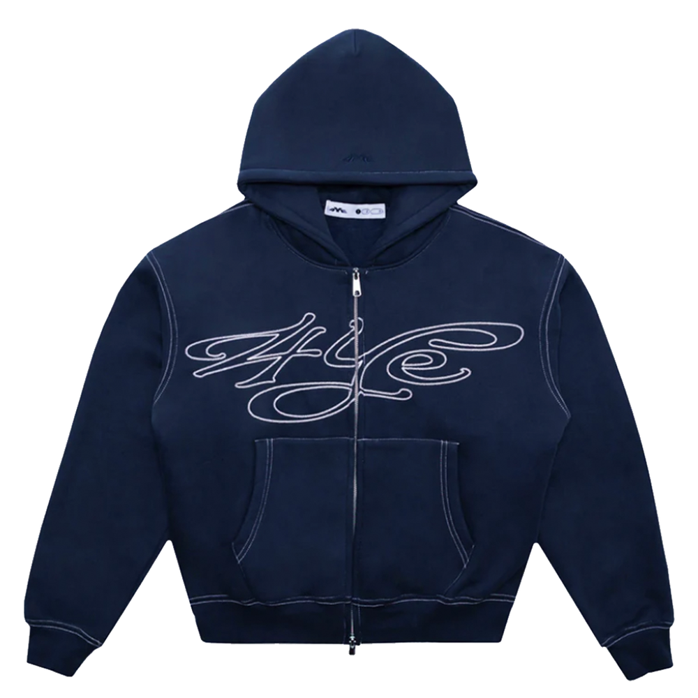 SIGNATURE ZIP HOODIE NAVY