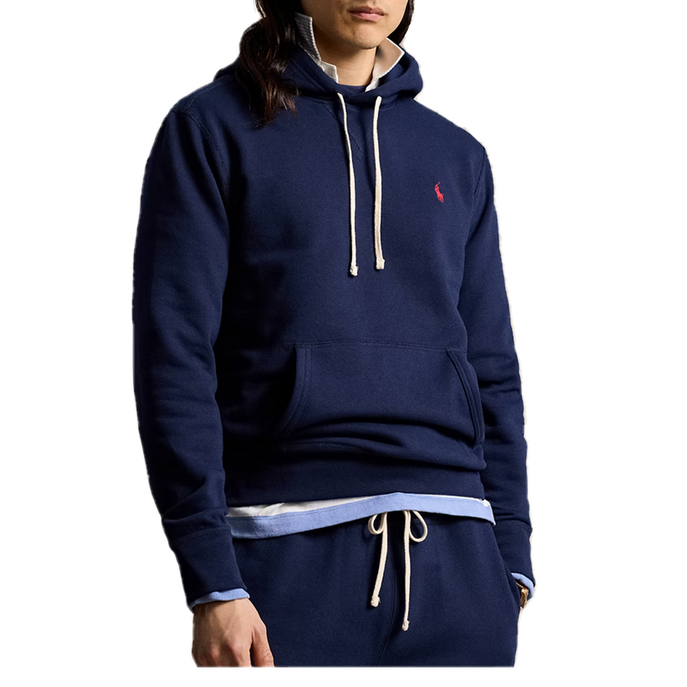 THE RL FLEECE HOODIE NAVY