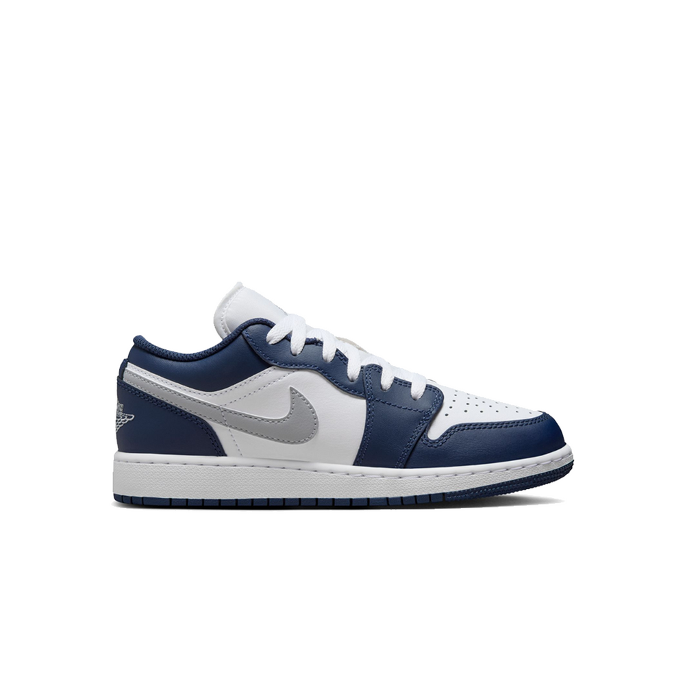 AIR JORDAN 1 LOW (GS) MIDNIGHT NAVY WOLF GREY