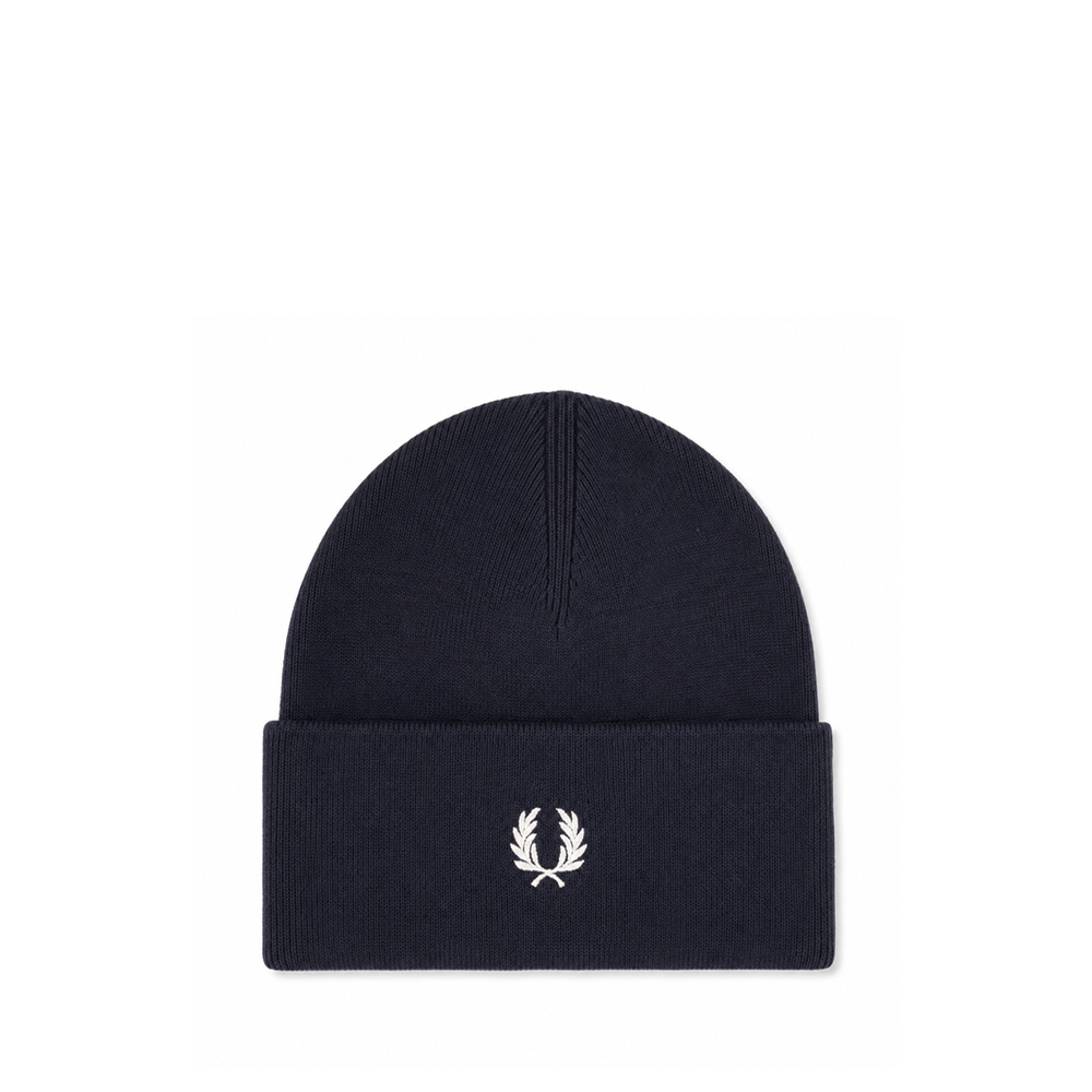 CLASSIC MERINO WOOL BEANIE NAVY/SNOW WHITE