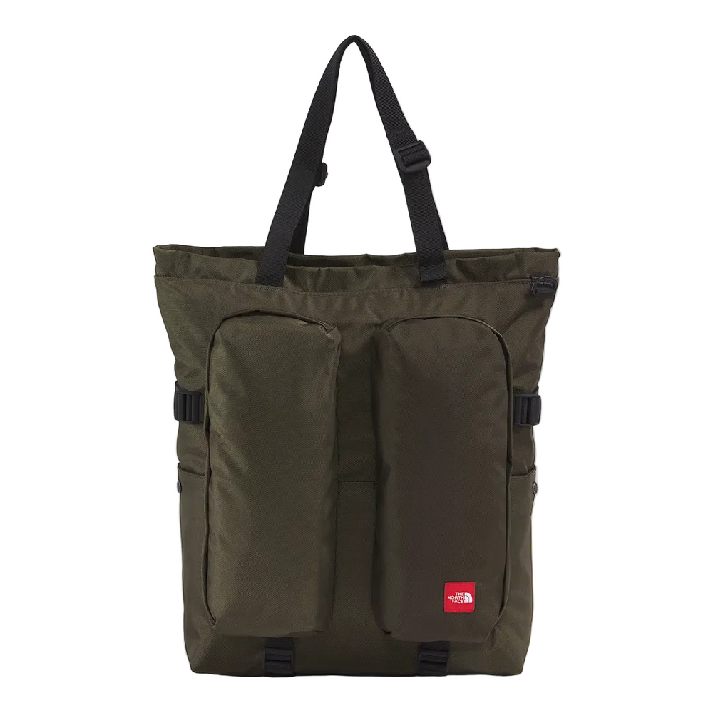 TNF RED BOX TOTE BAG NEW TAUPE GREEN