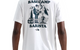 UNISEX BASECAMP BARISTA RELAXED TEE TNF WHITE / PACIFIC TEAL