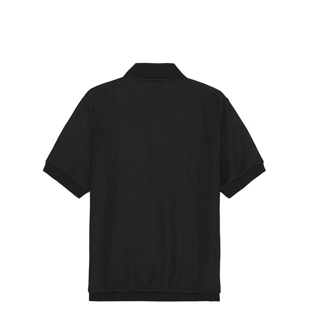 HTG B-SUMMER KNIT POLO SHIRT BLACK