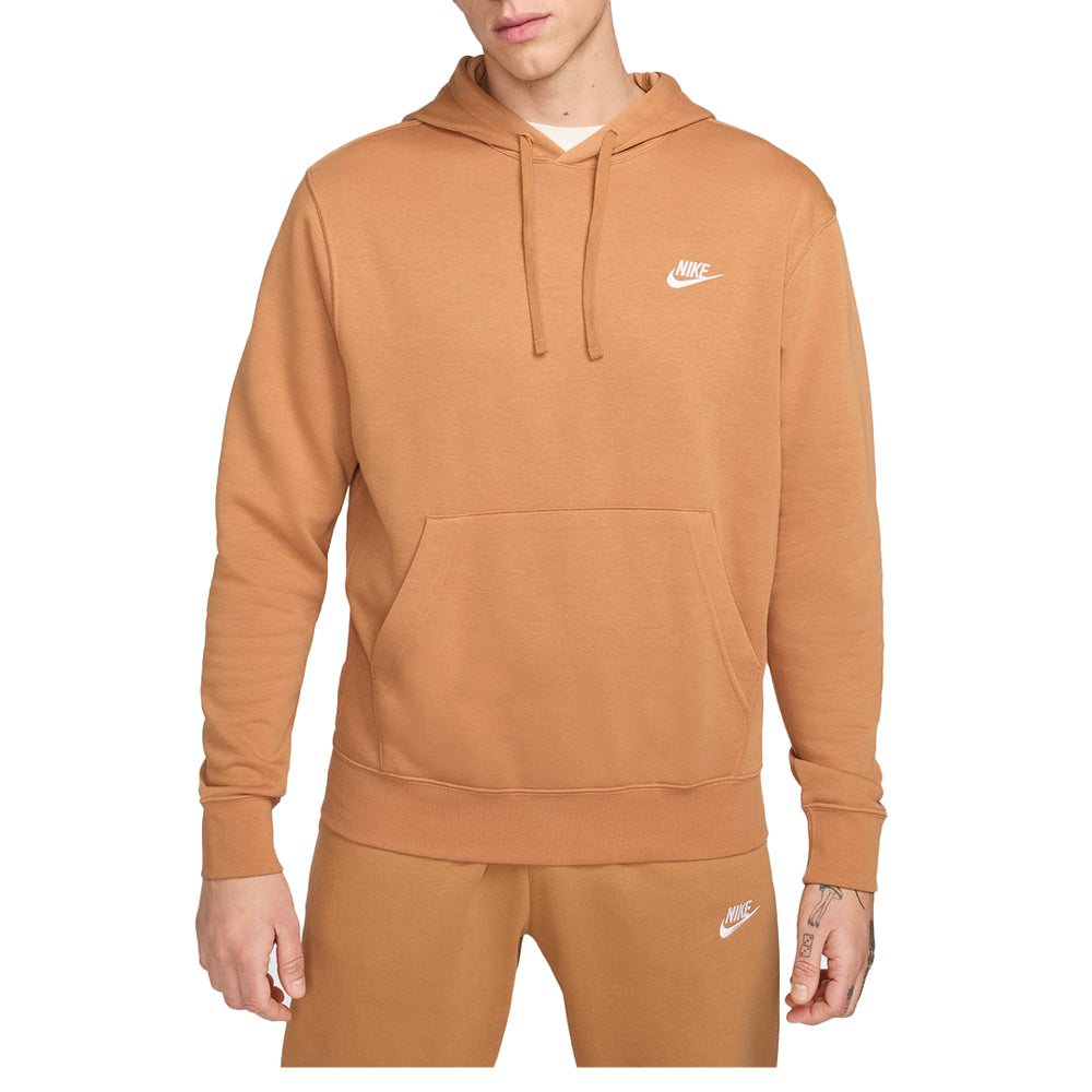 SPORTSWEAR CLUB FLEECE HOODIE FLAX