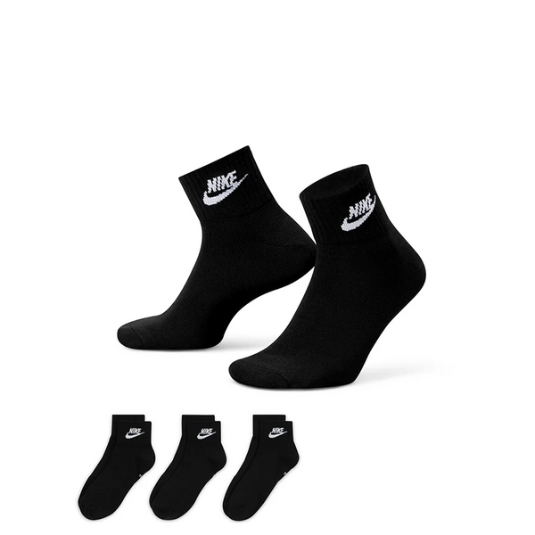 CALCETINES EVERYDAY ESSENTIAL NEGRO (3 PARES)