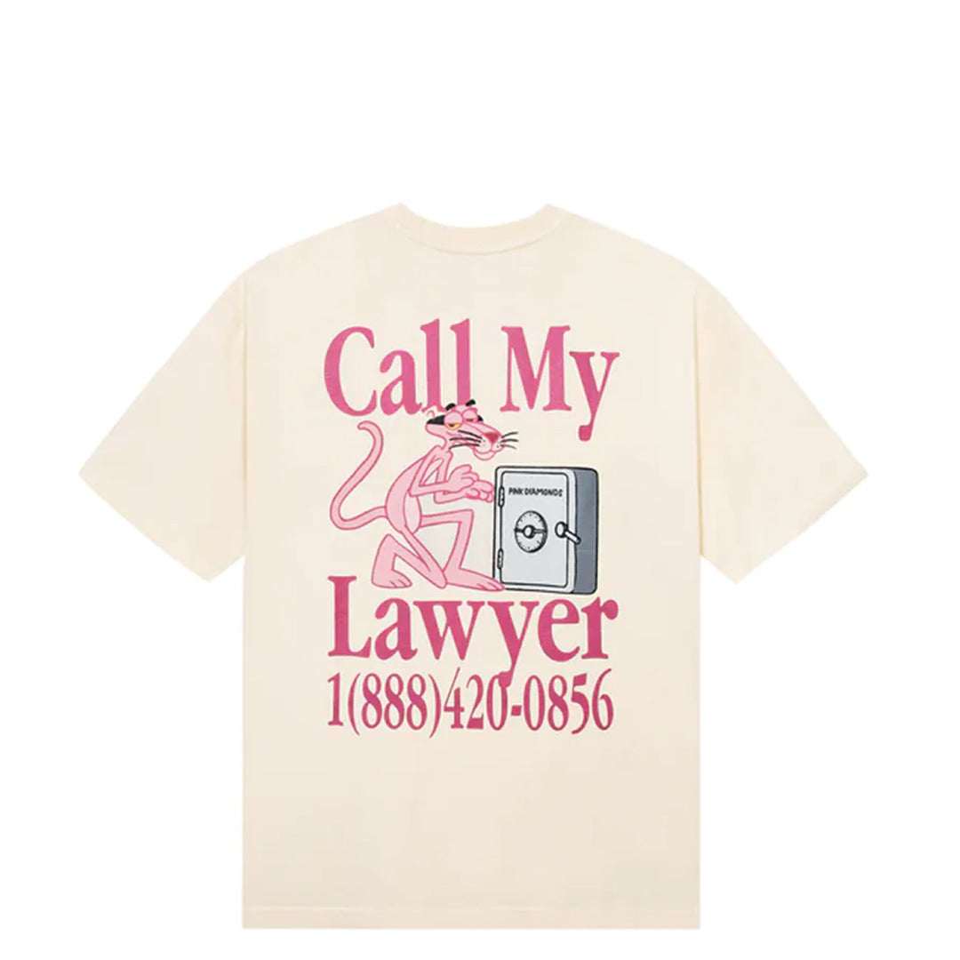 PINK PANTHER CALL MY LAWYER T SHIRT ECRU