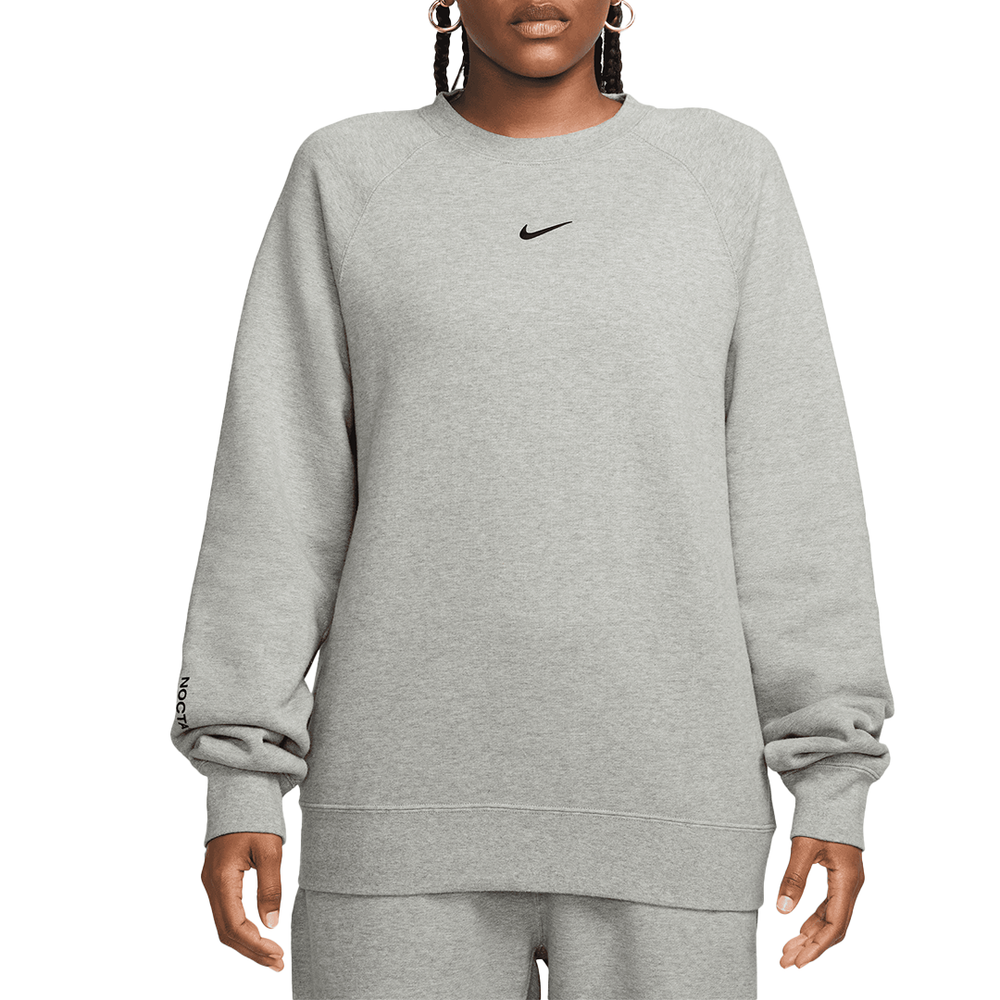 FLEECE CREWNECK DARK GREY HEATHER