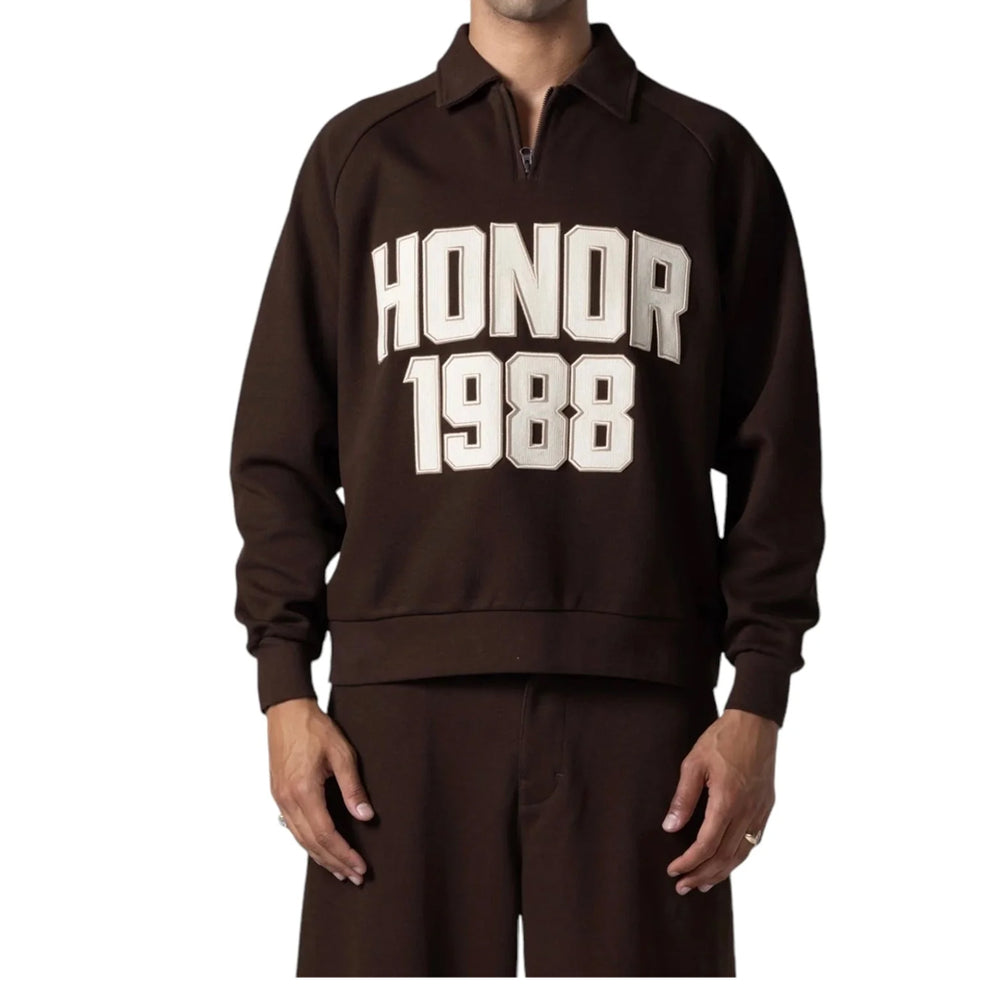 1988 QUARTER ZIP BROWN