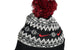 FAIR ISLE PEAK BEANIE BLACK