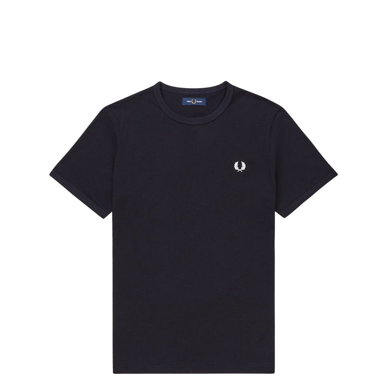 FRED PERRY RINGER T-SHIRT NAVY
