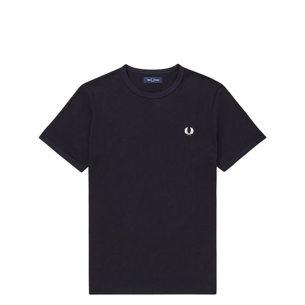 FRED PERRY RINGER T-SHIRT NAVY