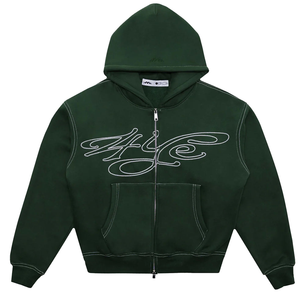 SIGNATURE ZIP HOODIE FOREST