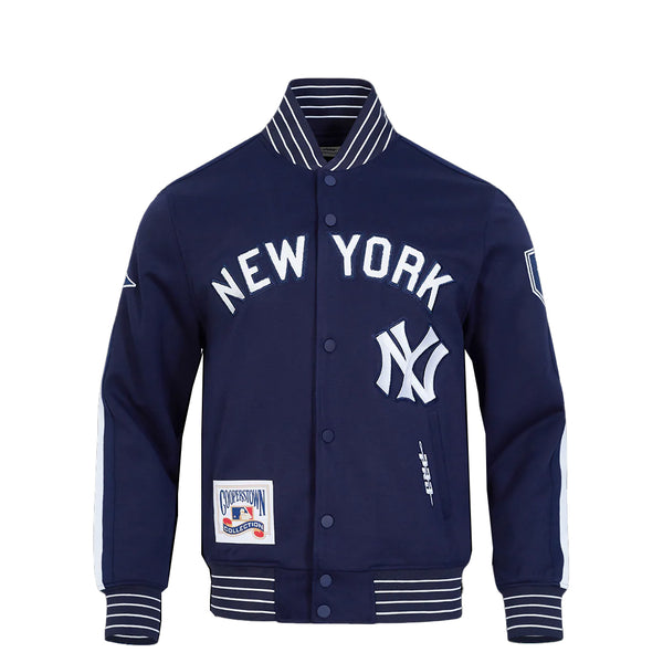 MLB NEW YORK YANKEES COOPERTOWN LOGO PRO GAME DAY DOUBLE KNIT JACKET