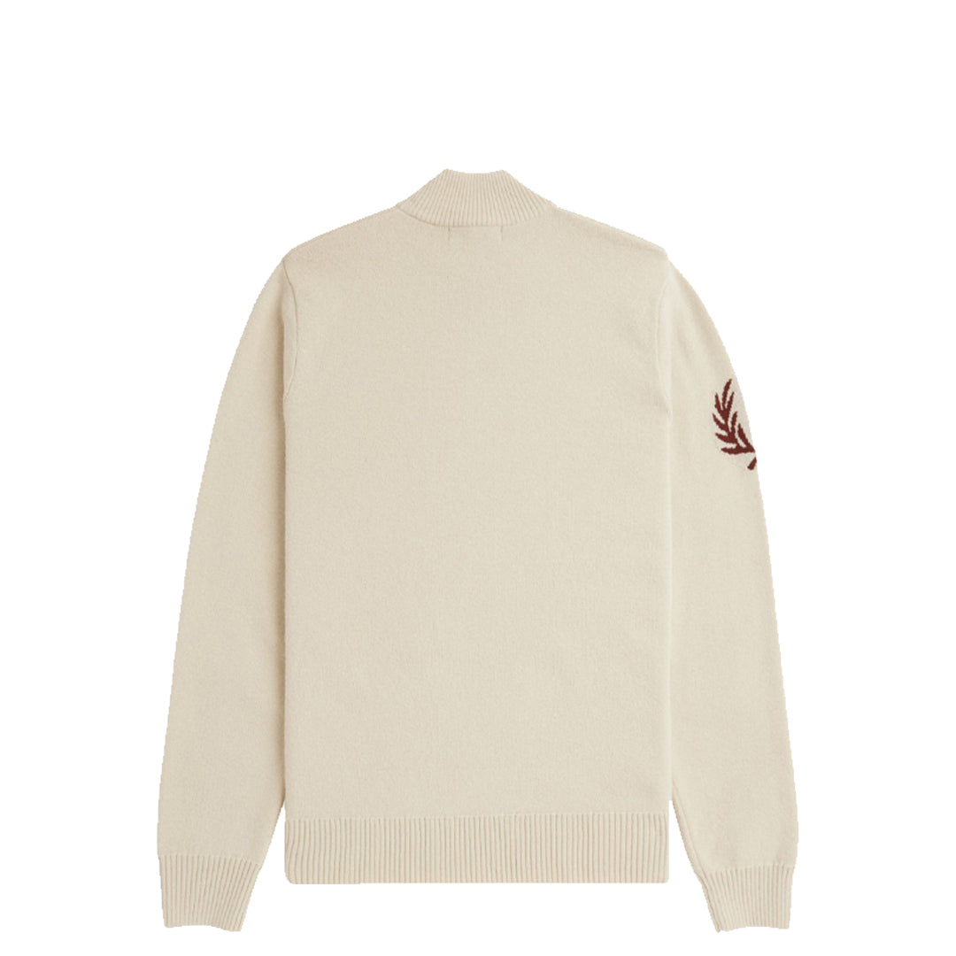 トップス Laurel Wreath Mock Neck Jumper Buy Men Oatmeal Laurel Wreath Mock Neck Jumper Online at The