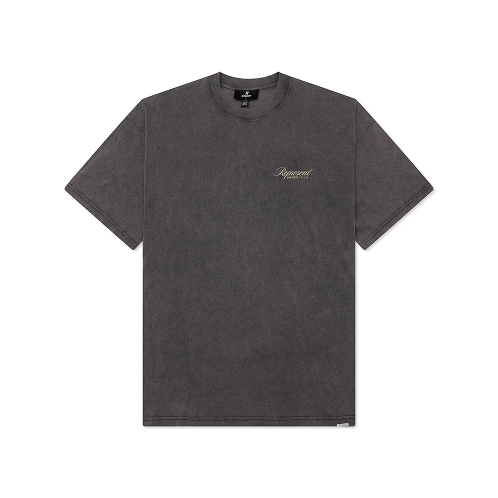 OWNERS CLUB SCRIPT T-SHIRT VINTAGE GREY