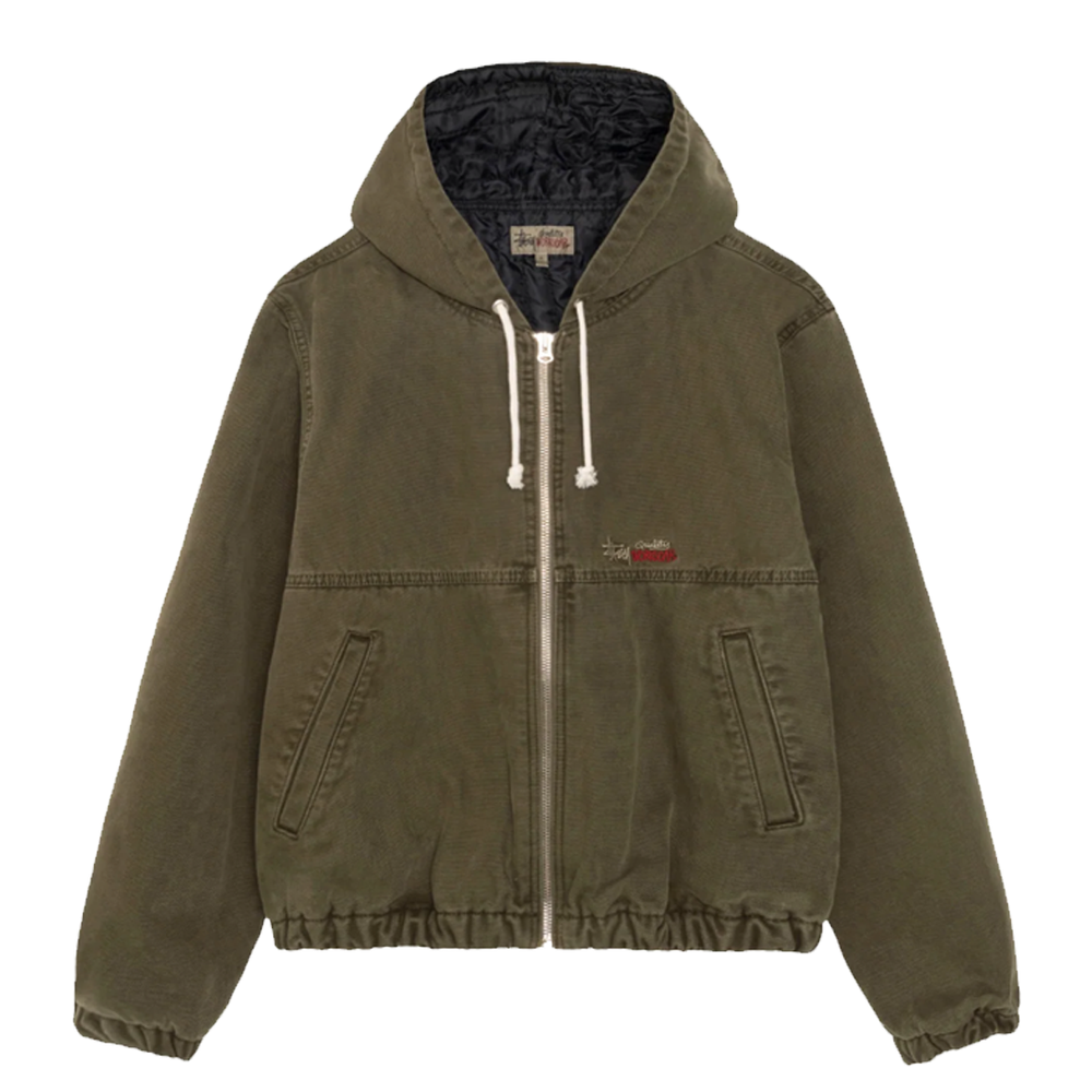 WORK JACKET INSULATED CANVAS OLIVE NRML