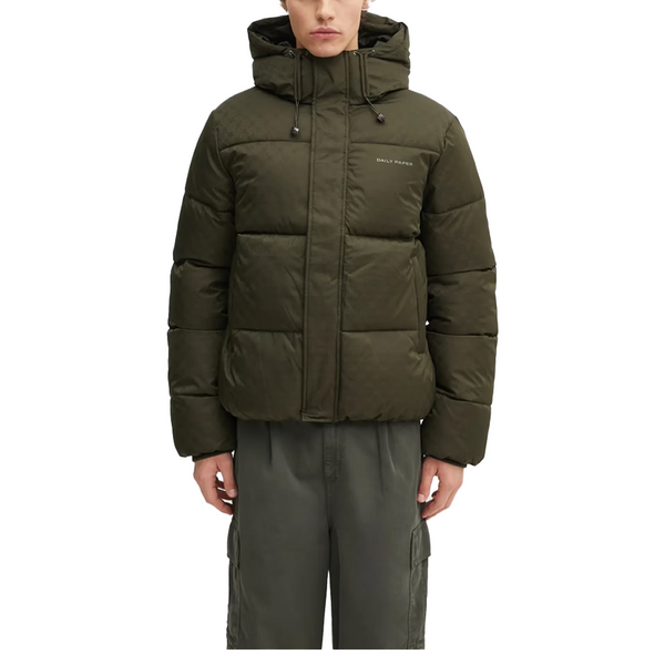 MONOGRAM PUFFER JACKET ROSIN GREEN