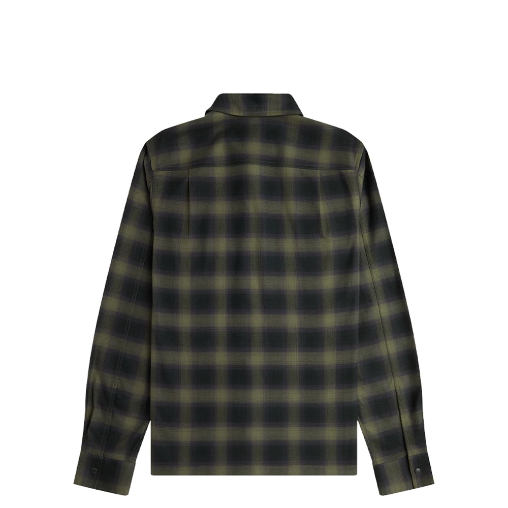 BLURRED TARTAN OVERSHIRT