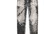 P001 TROMPE L'OEIL SKINNY JEANS BLACK