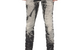 P001 TROMPE L'OEIL SKINNY JEANS BLACK
