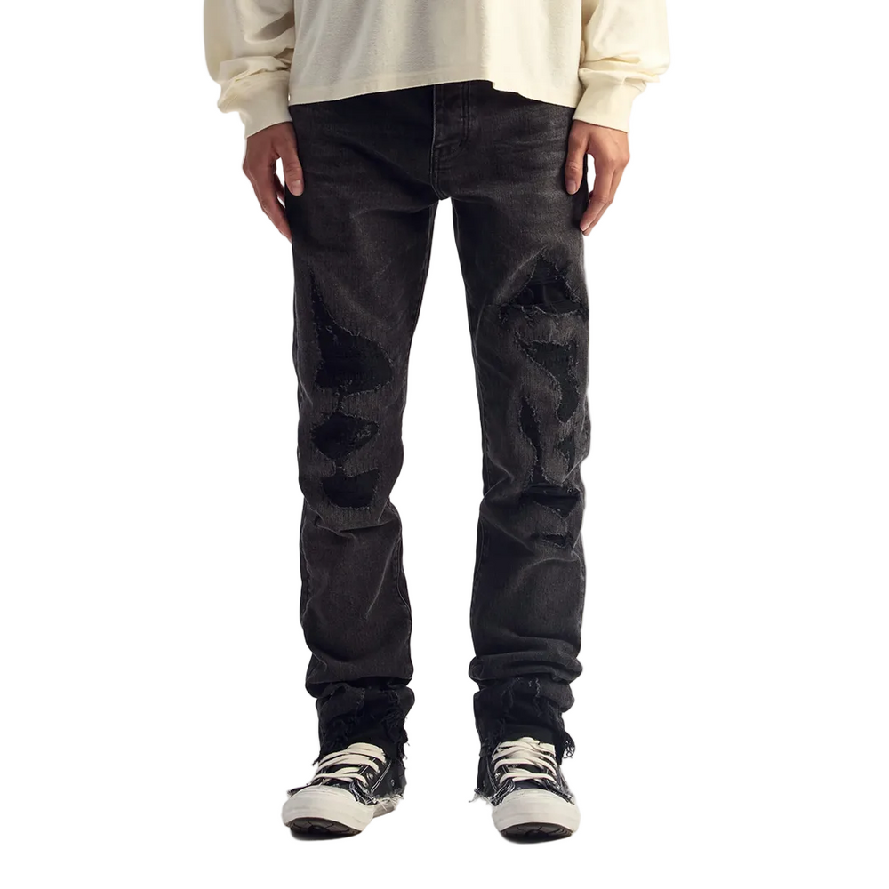 P005 VINTAGE DESTROY JEANS BLACK