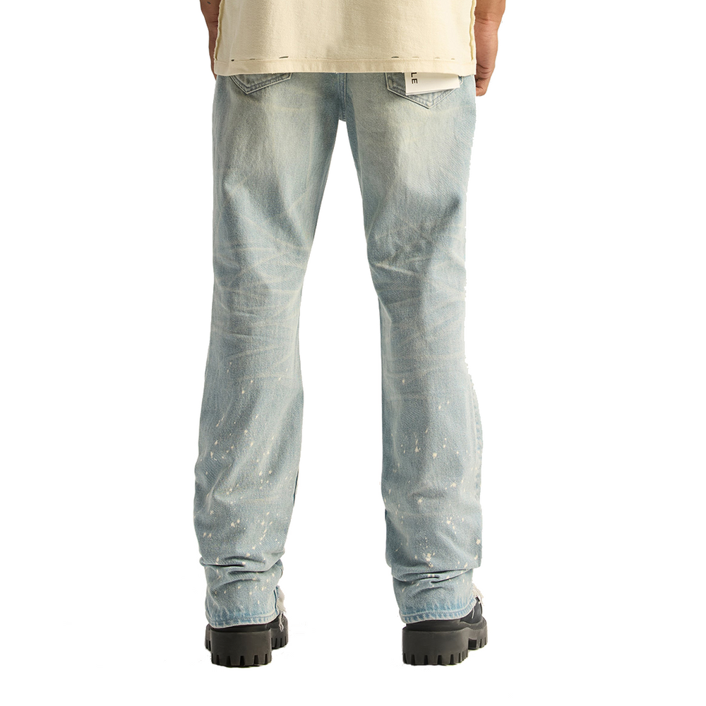 P011 BLEACH SPLATTERS JEANS LIGHT INDIGO