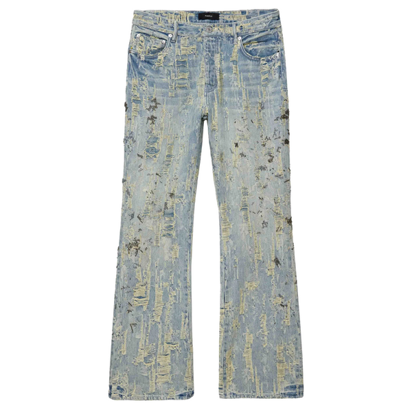 BEAD SPLATTER DESTROYED JEANS