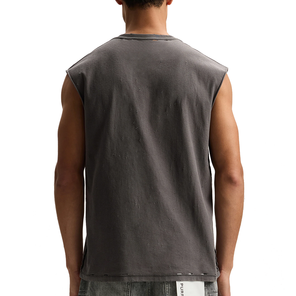 VOLTAGE SCRIPT TANK TOP GRAY