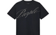 CRYSTAL SLANTED SCRIPT TEE BLACK