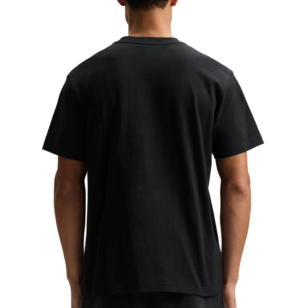 CRYSTAL SLANTED SCRIPT TEE BLACK