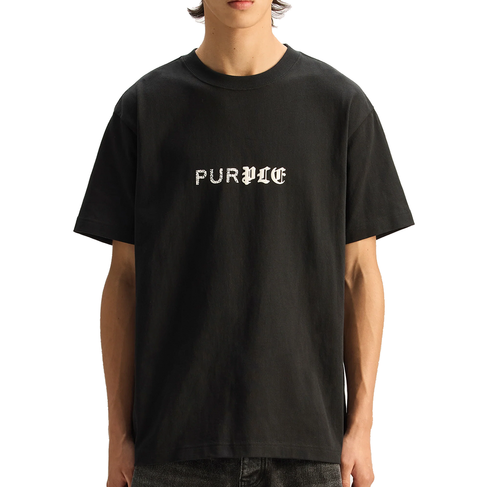 HALF & HALF TEE BLACK