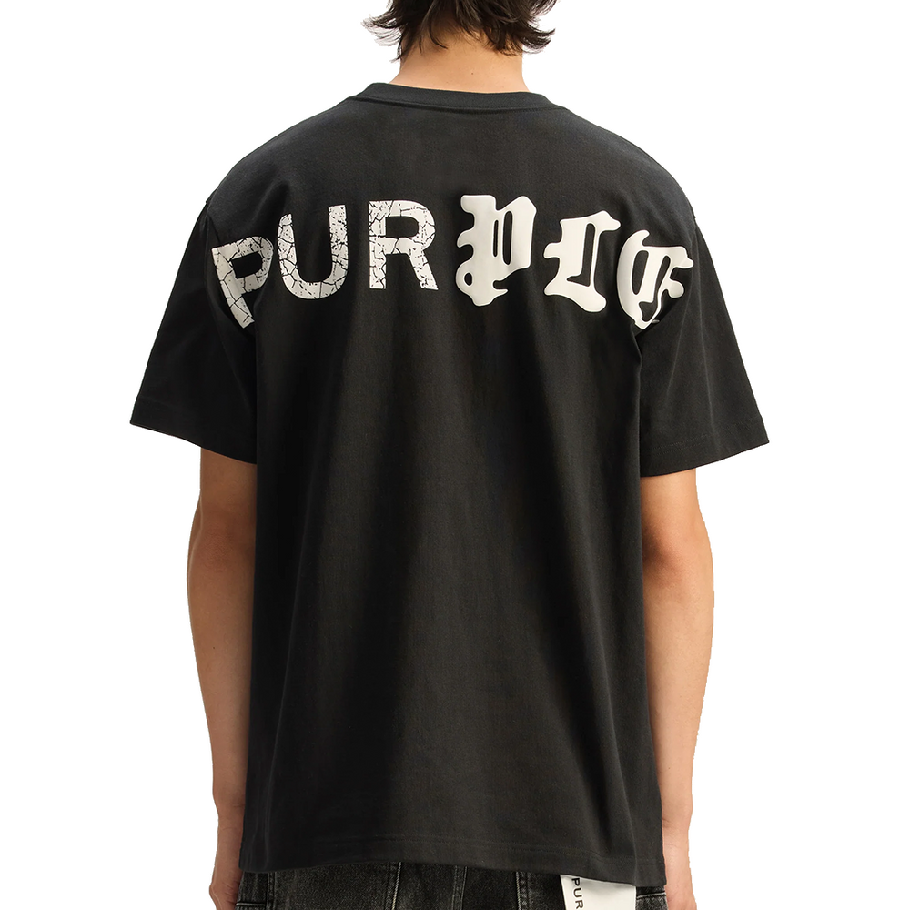 HALF & HALF TEE BLACK